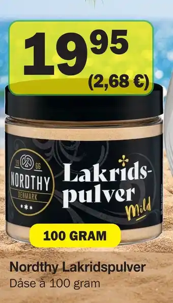 Købmandsgården Nordthy lakridspulver tilbud