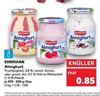 Kaufland Ehrmann Almighurt tilbud