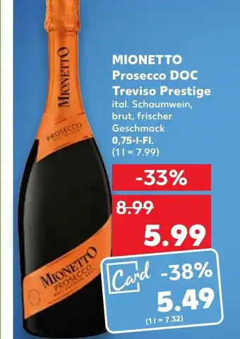 Mionetto Prosecco DOC Trevise Prestige