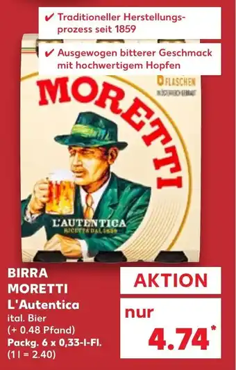 Birra Moretti L' Autentica