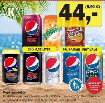 Købmandsgården Pepsi produkter tilbud