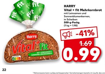 Kaufland DE Harry Vital+ Fit Mehrkornbrot tilbud