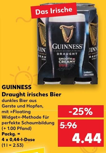 Kaufland DE Guinness Draught irisches Bier tilbud