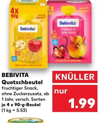 Kaufland Bebivita Quetschbeutel tilbud