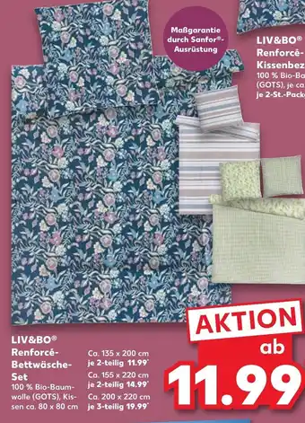 Kaufland Liv&Bo Renforcé Bettwäsché Set tilbud