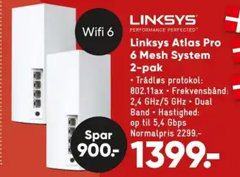 Bilka Linksys Atlas Pro 6 Mesh System 2-Pak tilbud