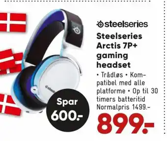 Bilka Steelseris Arctis 7P+ Gaming Headser tilbud