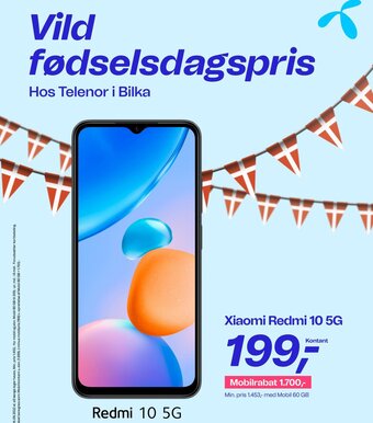 Bilka Xiaomi Redmi 10 5G tilbud