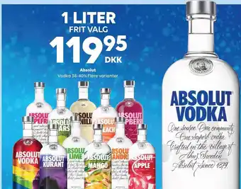 BorderShop Absolut vodk tilbud