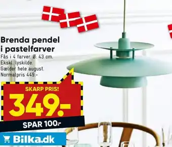 Bilka Brenda Pendel i Pastelfarver tilbud