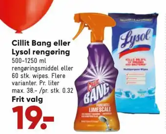 Cilit Bang eller Lysol Rengøring