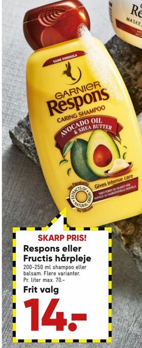 Bilka Respons Eller Fructis Hårpleje tilbud