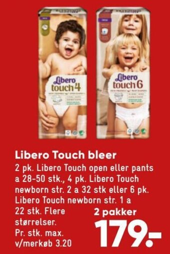 Bilka Libero Touch bleer tilbud