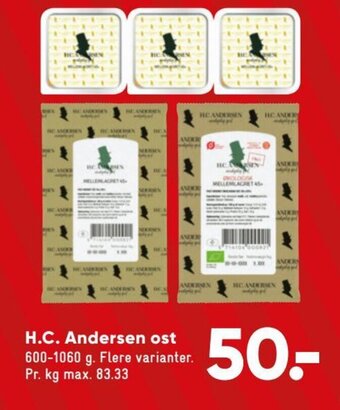 Bilka H.C. Andersen ost tilbud