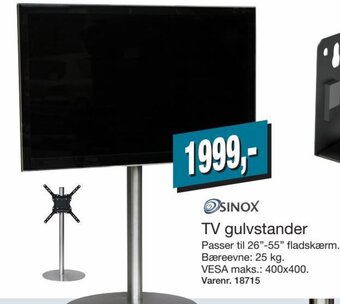 Harald Nyborg TV Gulvstander tilbud