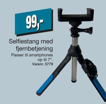 Harald Nyborg Selfiestang med Fjernbetjening tilbud