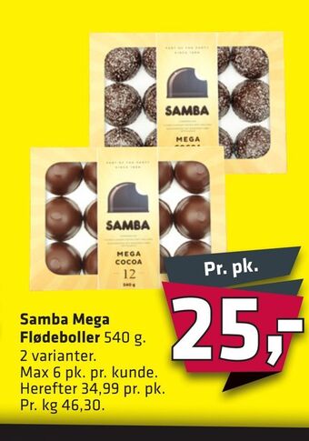 Fleggaard Samba mega flødeboller tilbud