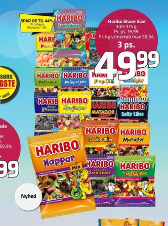 Fleggaard Haribo share size tilbud