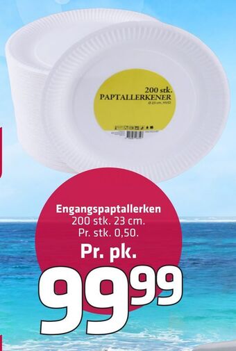 Fleggaard Engangspaptallerken tilbud
