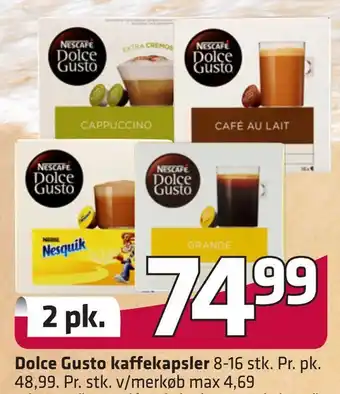 Fleggaard Dolce gusto kaffekapsler tilbud