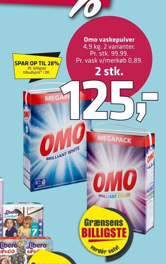 Fleggaard Omo vaskepulver tilbud