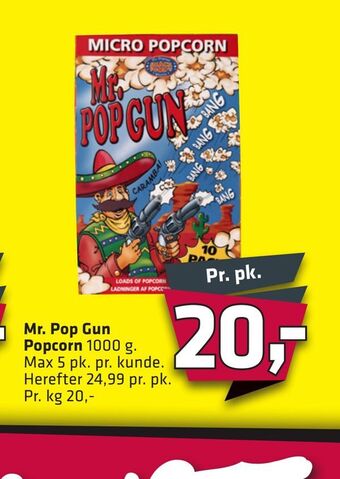 Mr. pop gun popcorn