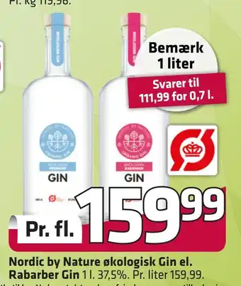 Fleggaard Nordic by nature økologisk gin el. rabarber gin tilbud