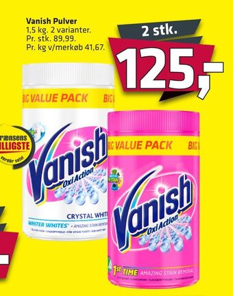 Fleggaard Vanish pulver tilbud