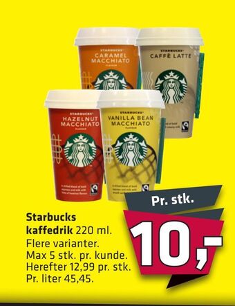 Fleggaard Starbucks kaffedrik tilbud