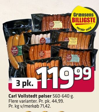 Fleggaard Carl vollstedt pølser tilbud