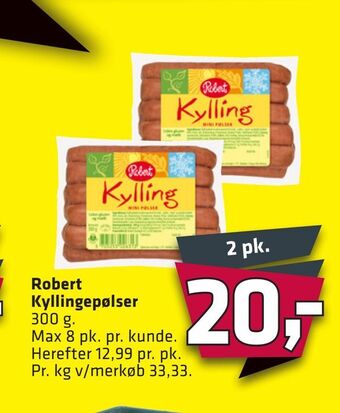 Fleggaard Robert kyllingepølser tilbud