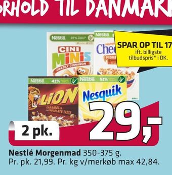 Fleggaard Nestlé morgenmad tilbud