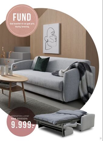 Ilva Rida sovesofa tilbud