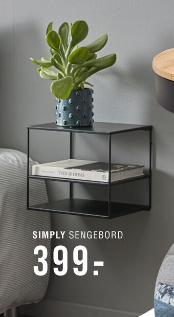 Ilva Simply sengebord tilbud