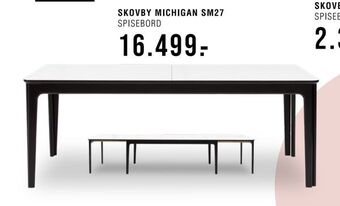 Ilva Skovby michigan sm27 spisebord tilbud