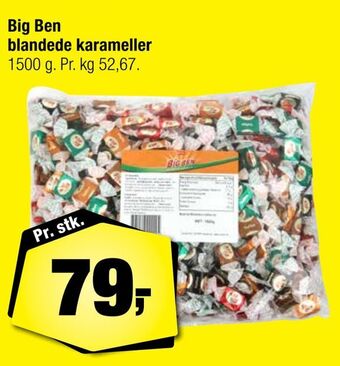 Calle Big ben blandede karameller tilbud
