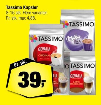 Calle Tassimo kapsler tilbud