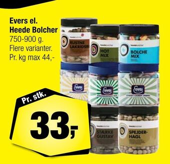 Calle Evers el. heede bolcher tilbud