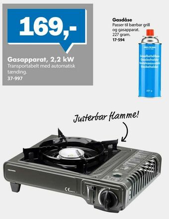 Biltema Gasapparat, 2,2 kW tilbud