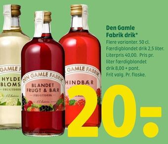 Coop 365 Den gamle fabrik drik tilbud