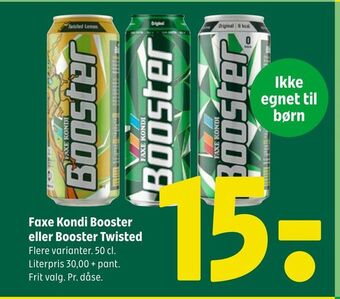 Coop 365 Faxe kondi booster eller booster twisted tilbud