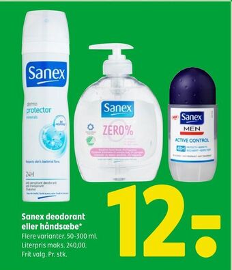 Coop 365 Sanex deodorant eller håndsæbe tilbud
