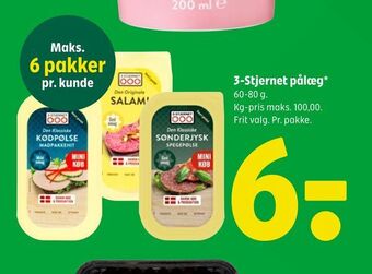 Coop 365 3-stjernet pålæg* tilbud