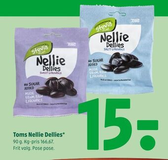 Coop 365 Toms nellie dellies tilbud