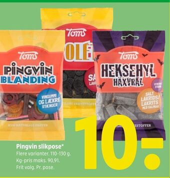 Coop 365 Pingvin slikpose tilbud