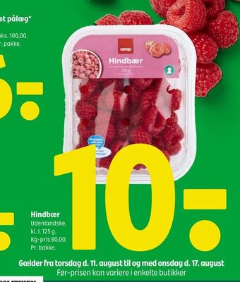 Coop 365 Hindbær tilbud