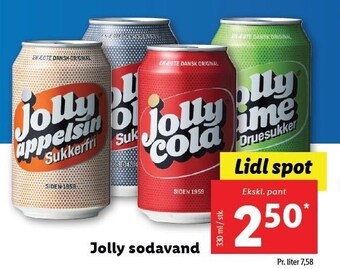 Lidl Jolly sodavand tilbud