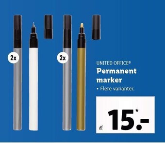 Lidl Permanent marker tilbud