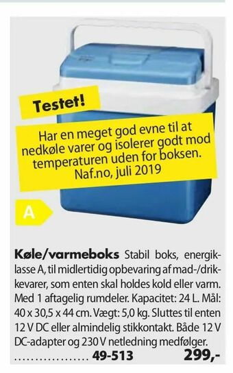 Biltema Køle/varmeboks tilbud