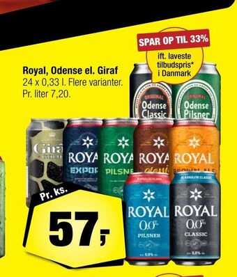 Calle Royal, odense el. giraf tilbud